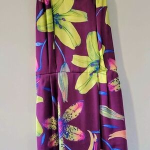 Banana Republic Purple and Yellow Dress